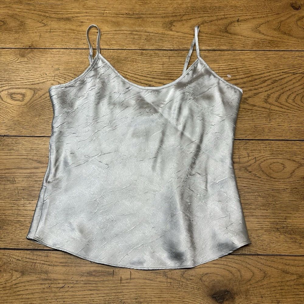 Bisou Bohbot Intimates Women's XS Camisole Top‎ Lingerie Gray Y2K 2000’s NWT